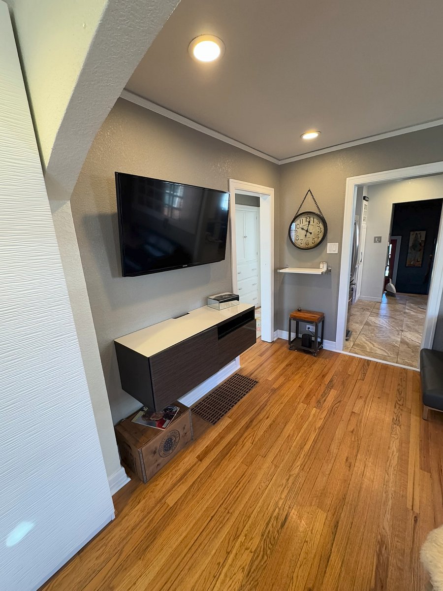 Upstairs TV in main living area perfect for relaxing