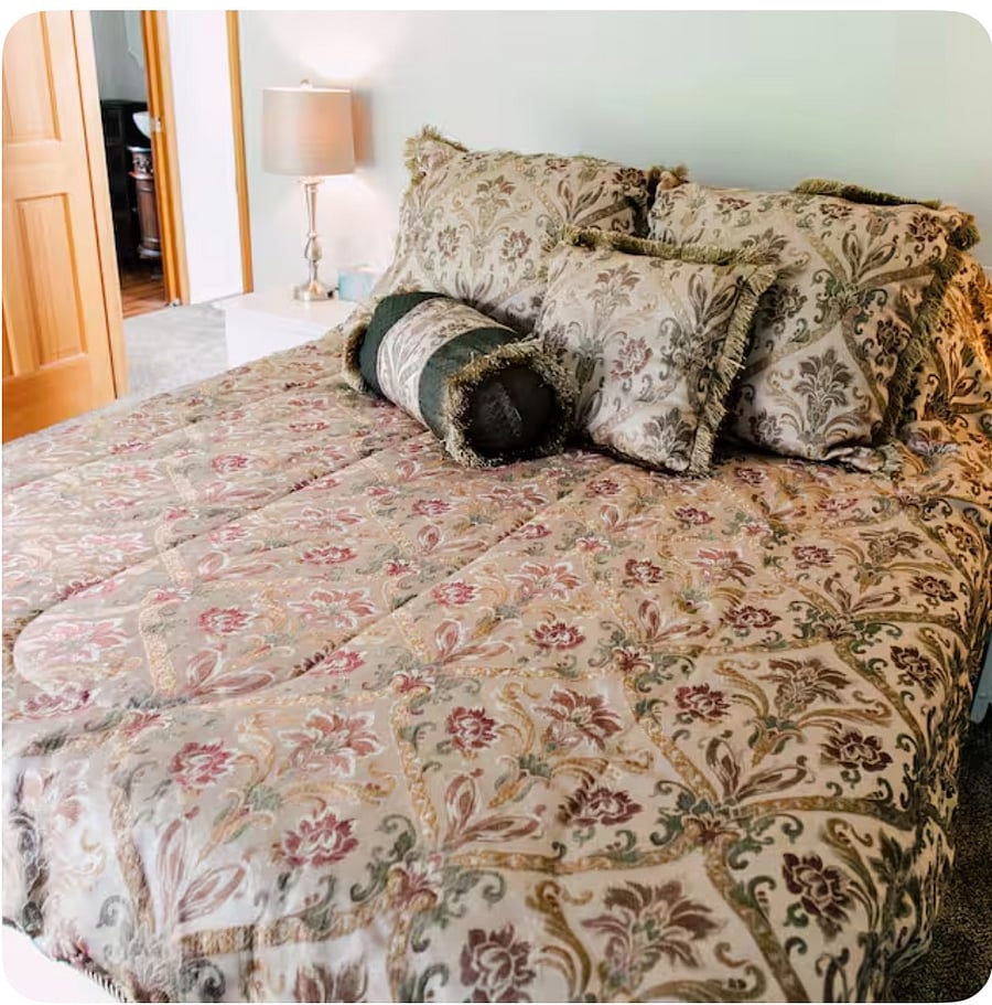 Queen size bed with under bed storage