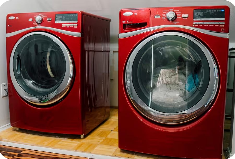 Full size front loader washer and dryer