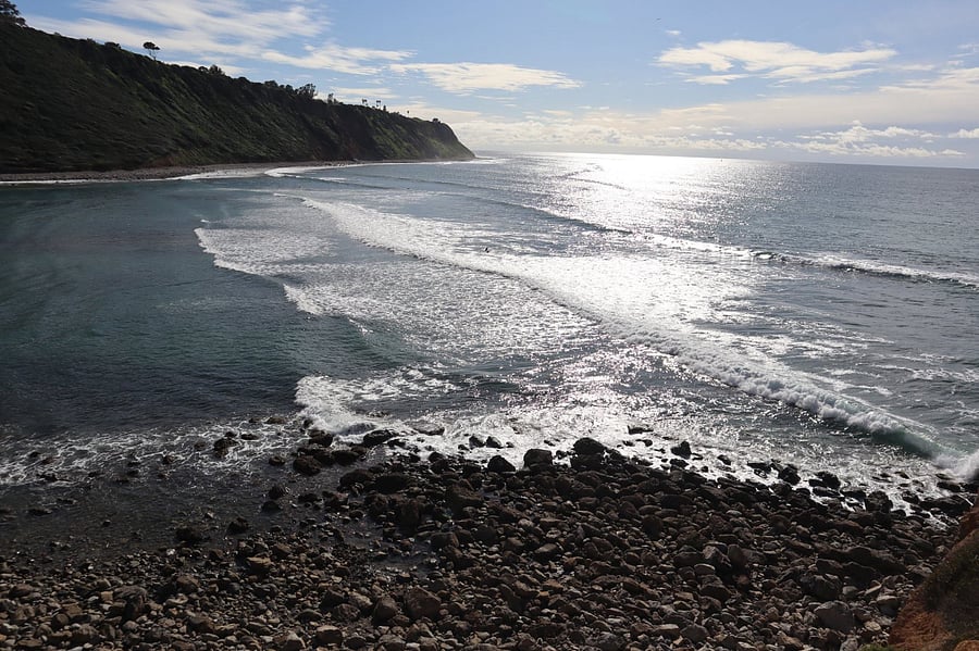 5 minutes down the coast from the house