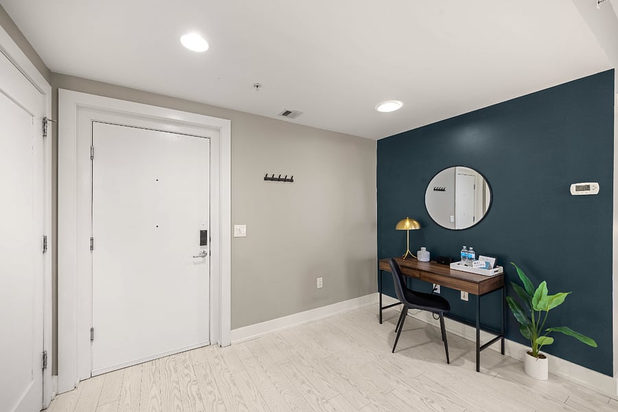 Wide open entrance to the home.