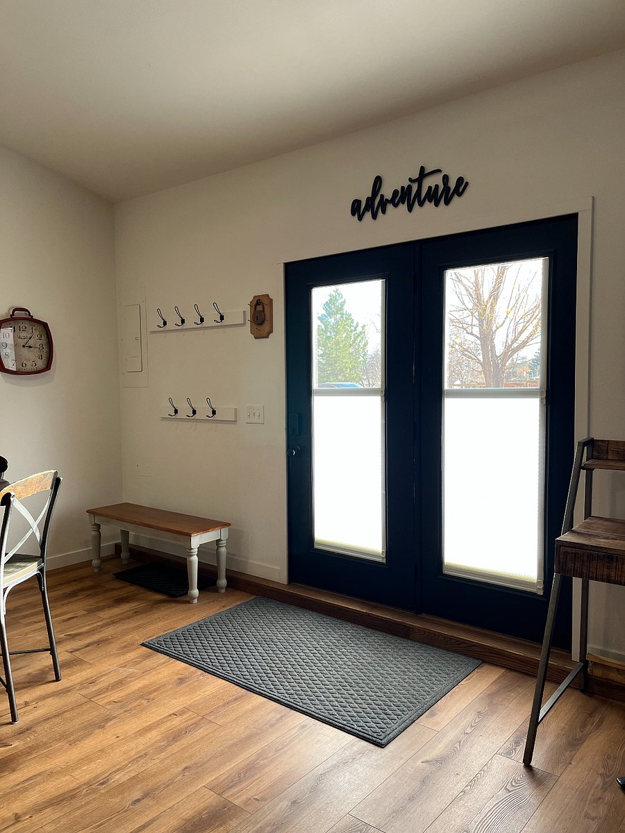 Entrance -- hooks for coats; tray for shoes/boots