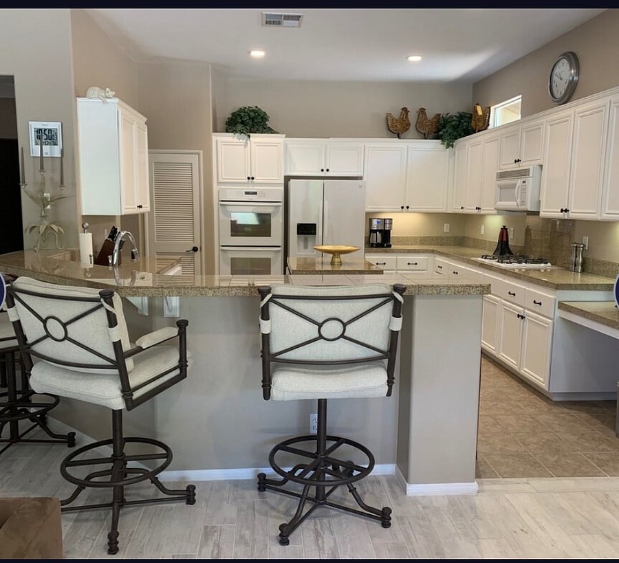 Fully stocked kitchen 