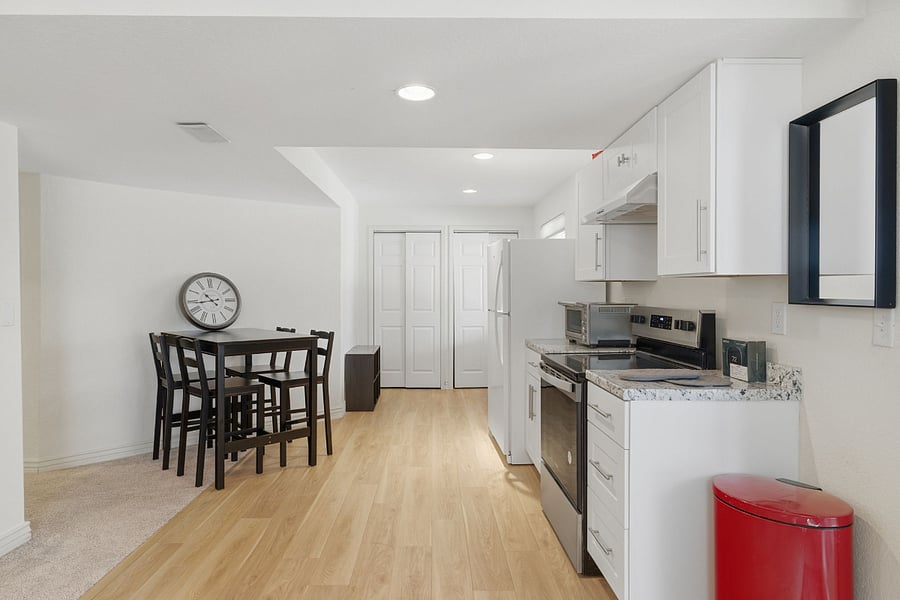 Dining area adjacent to kitchen