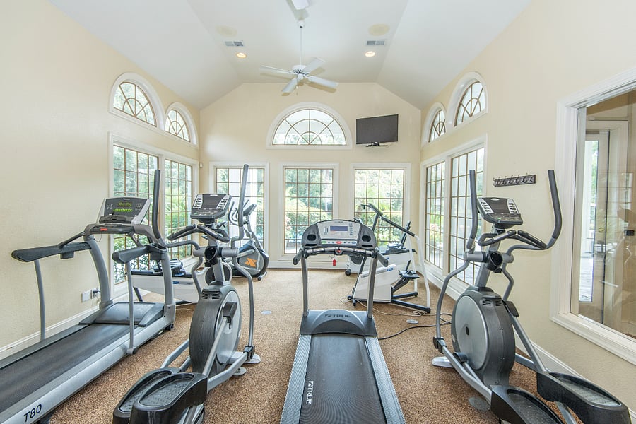 On-site fitness center available for tenants