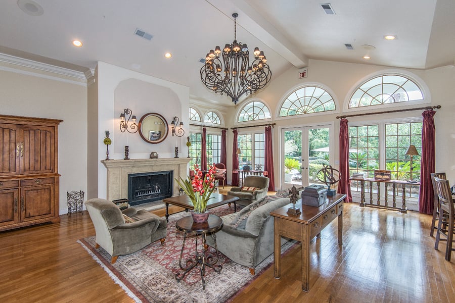 Comfortable shared clubhouse space