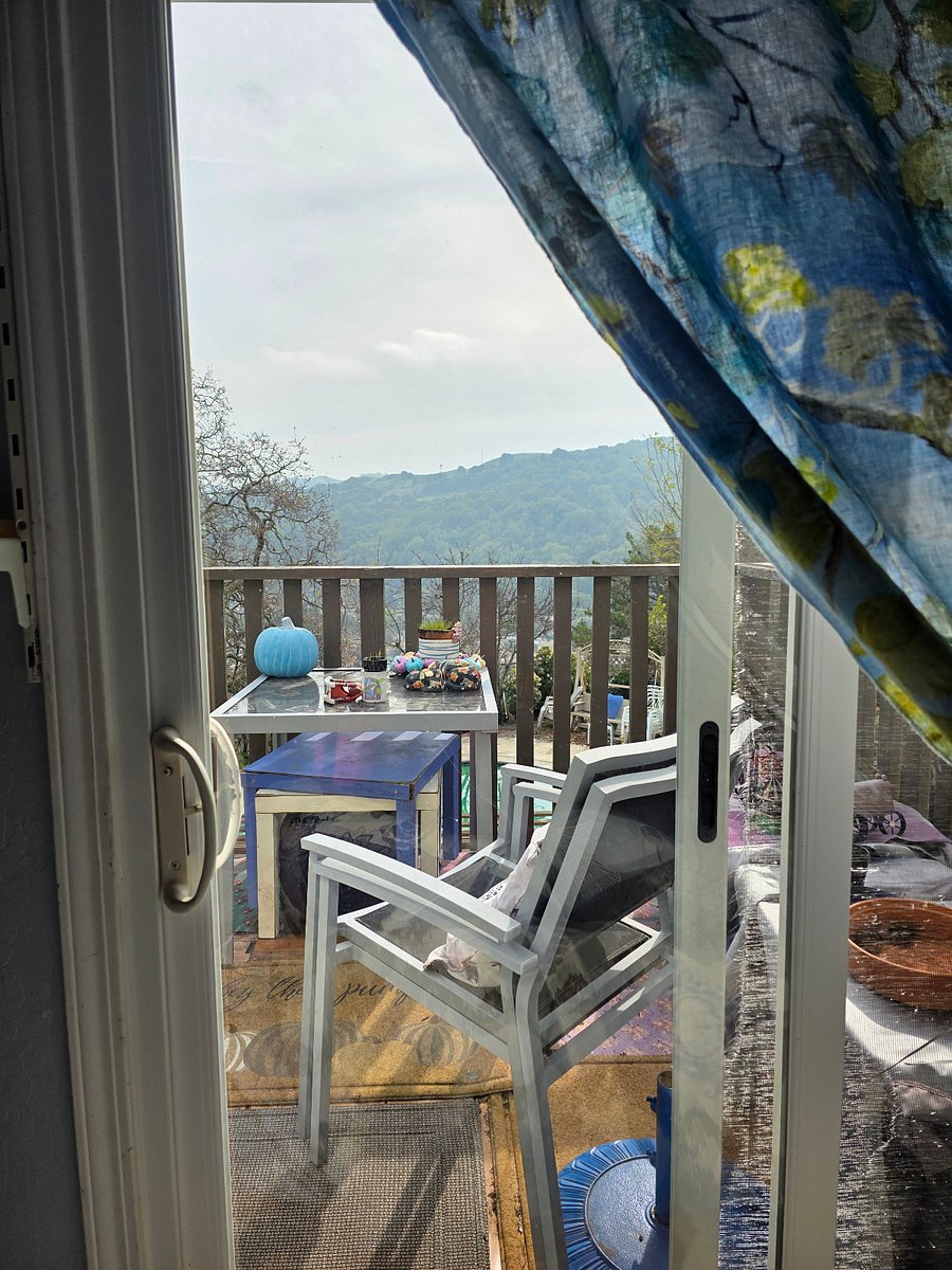 view from small balcony