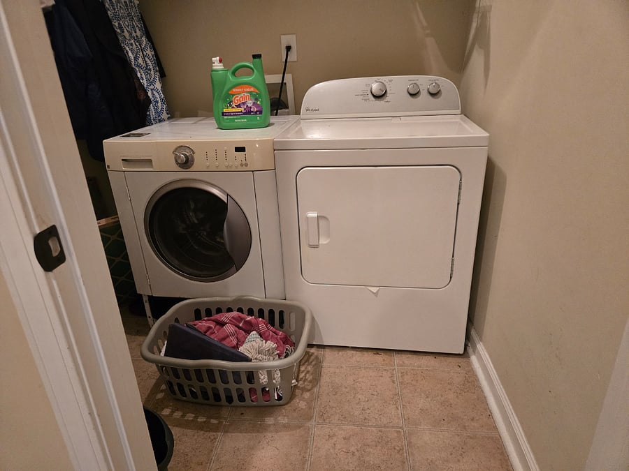 Washer and Dryer right beside your room
