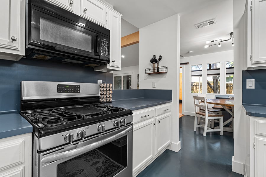 Put the stove to use or order in and keep the kitchen spotless.