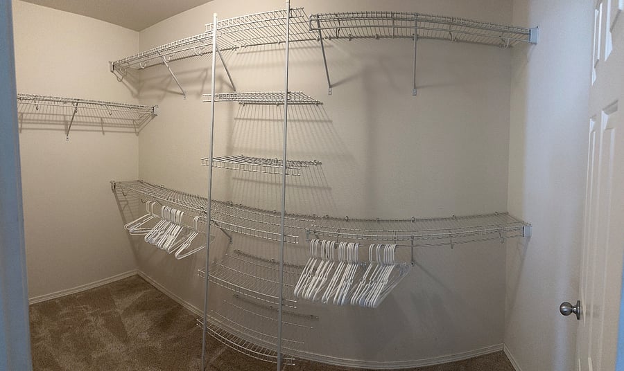 Primary walk in closet
