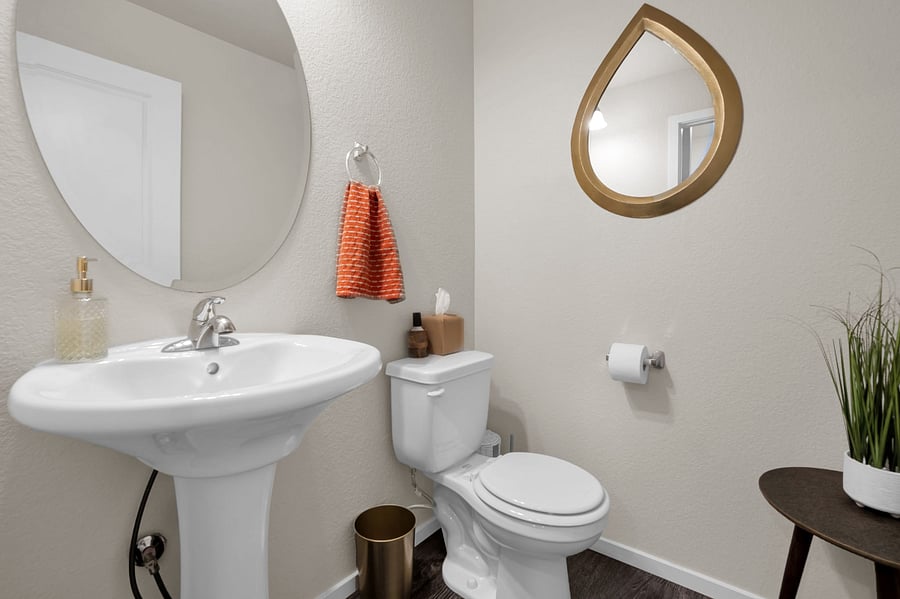 Powder bathroom on main level