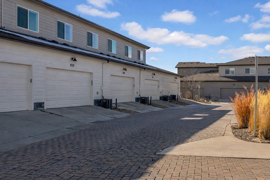 Attached 2-car garage with direct entry into home. No need to walk outside, offering privacy and safety.