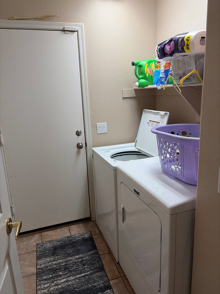 Laundry room entryway from garage