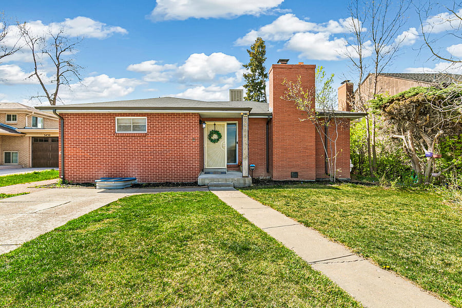 Ranch-style exterior with private 2-car driveway