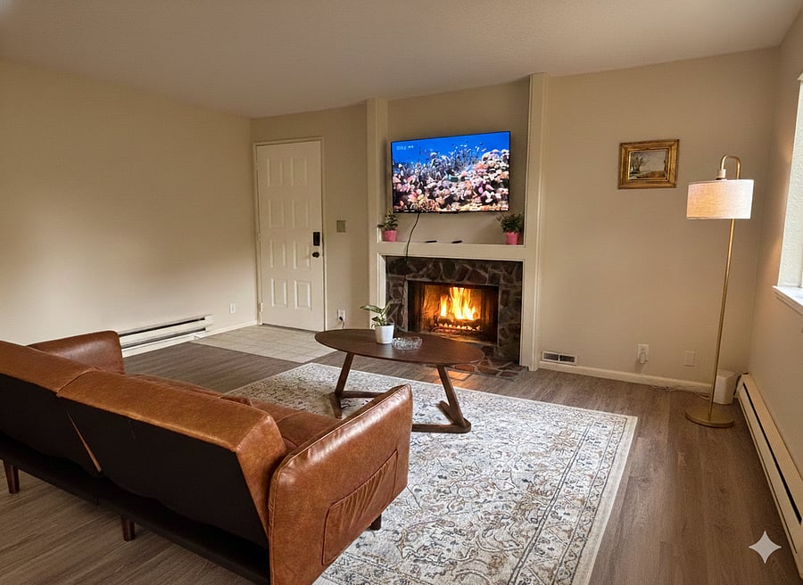 Cozy Fireplace in living room