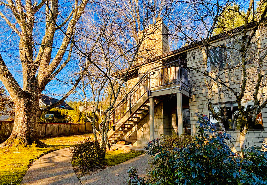 Tree-Lined Neighborhood Views, Unit is located on the first floor with whelechair access