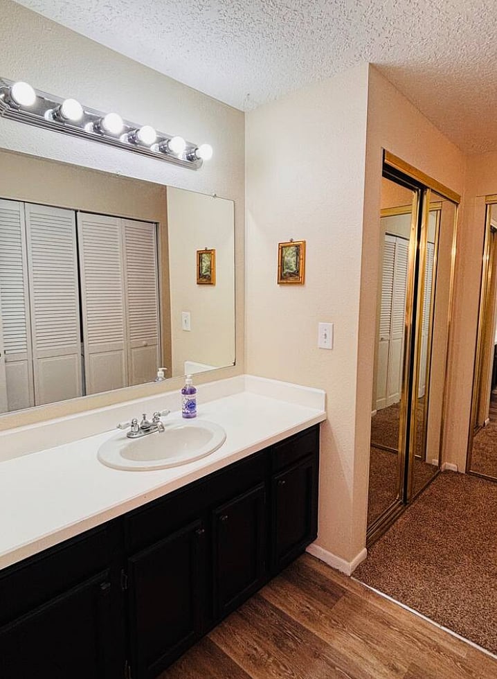 half bath with laundry access