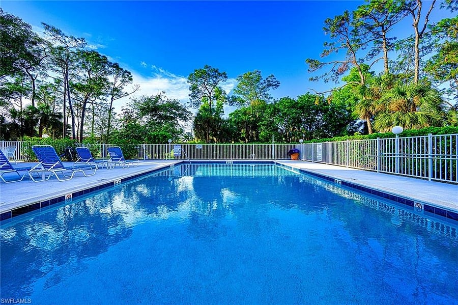 Glorious community pool overlooks the Golf Course.
