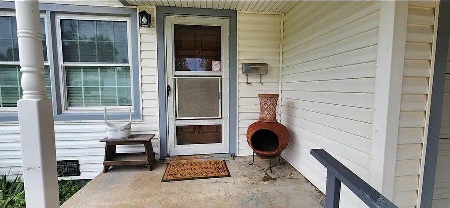 Here is the very first door you will run Into on the property!