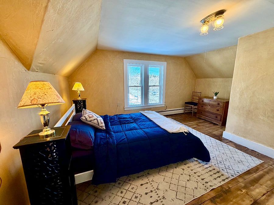 Bedroom 2: Full sized bed and large closet space