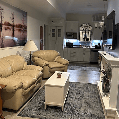comfortable couch for napping or watching 55" new tv