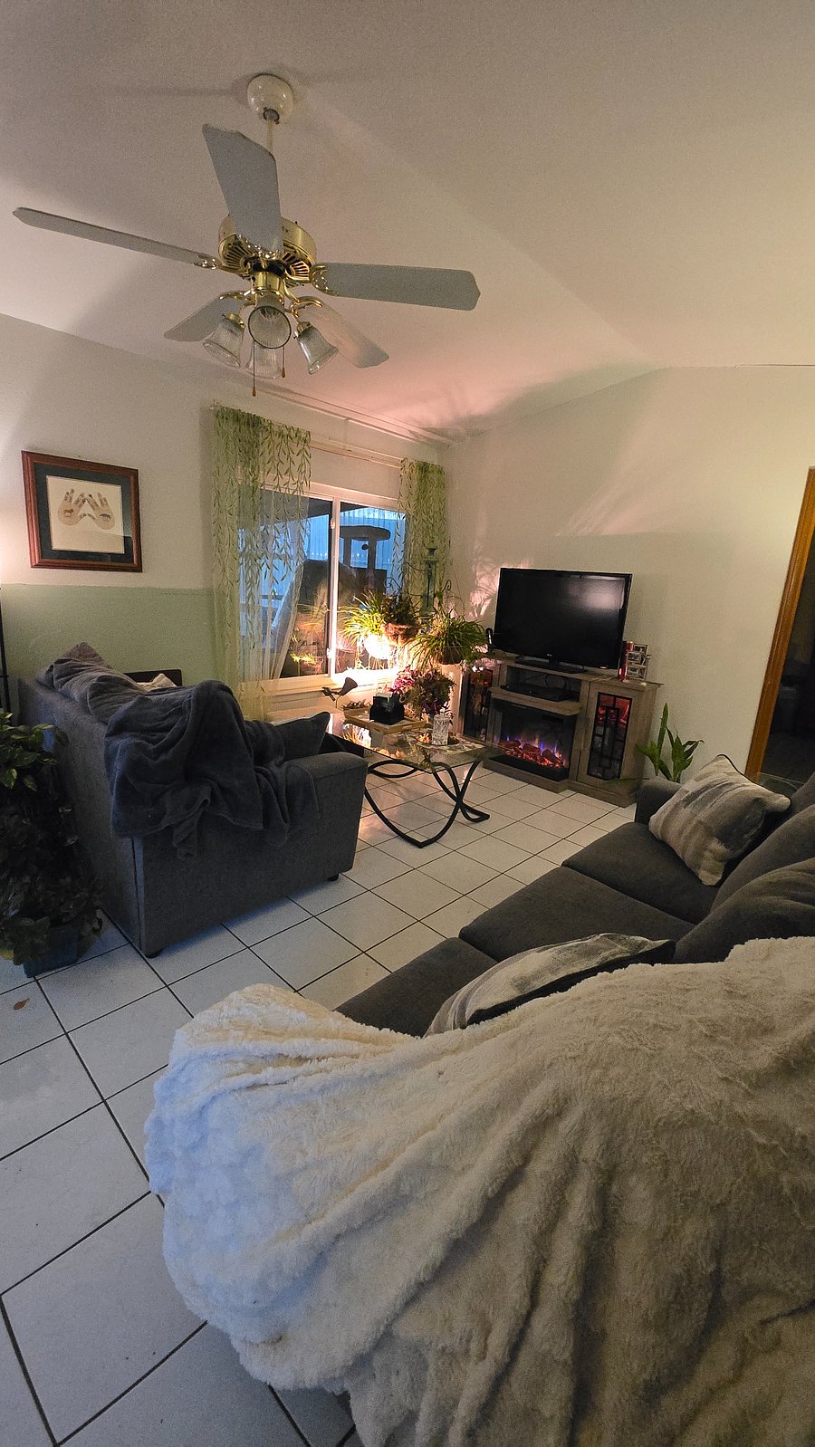 Shared Space - main living room with Roku & DVD player