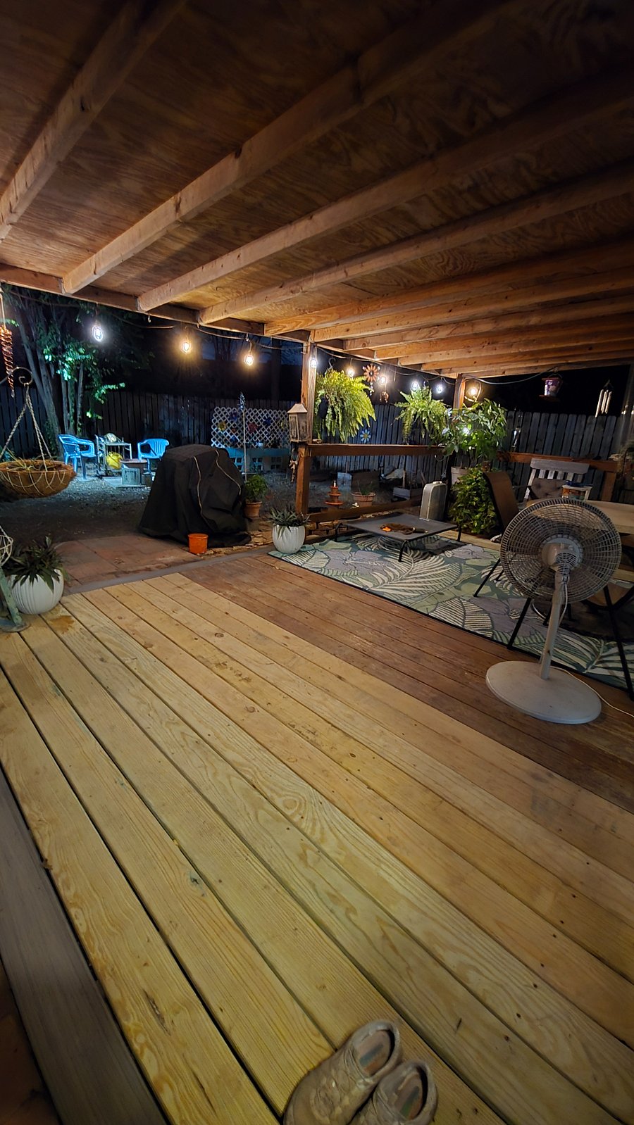 Our backyard is zoned for earth, air, water & fire