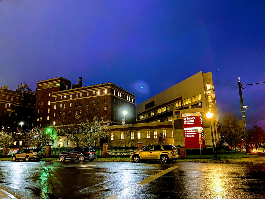 St Peter's Hospital within walking distance of the house