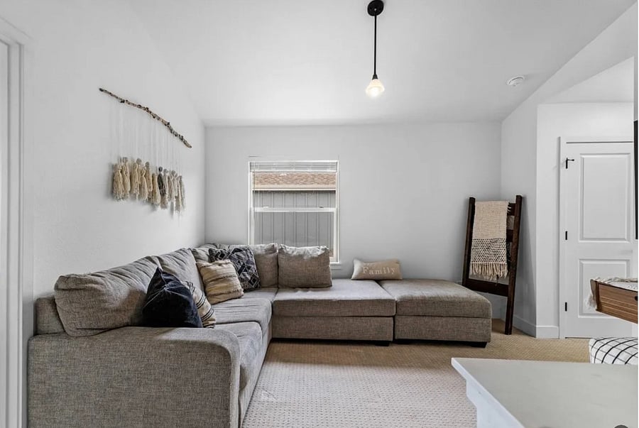 Upstairs living room area with TV.