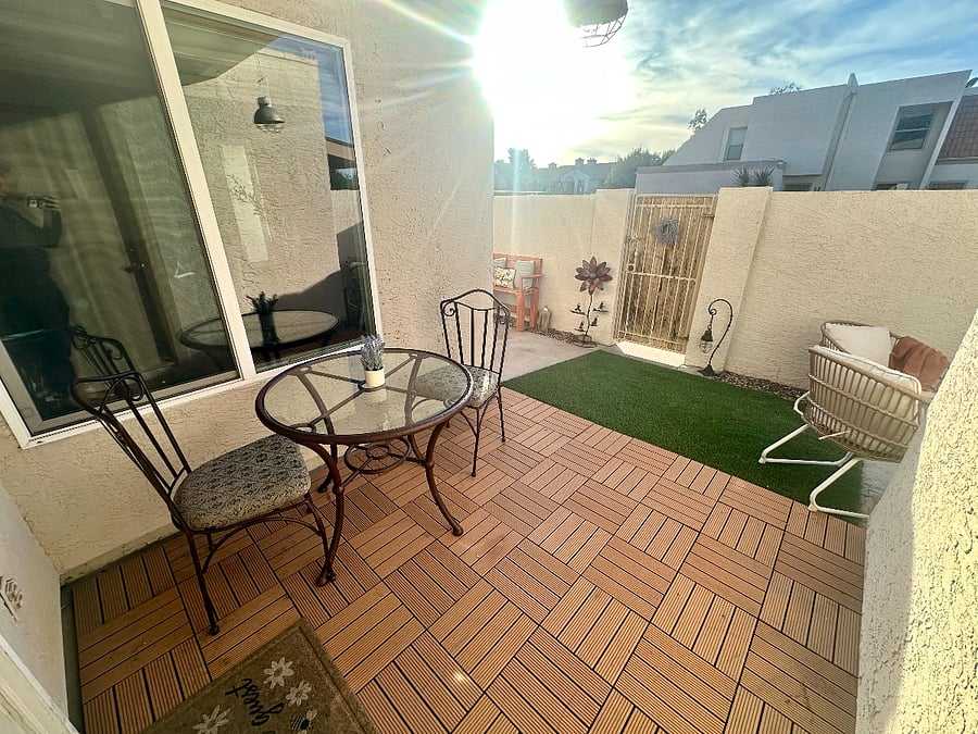 Outdoor dining area
