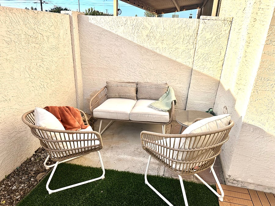 Outdoor seating area