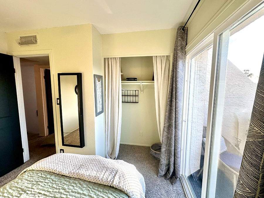 Point of view from the bed in 3rd bedroom