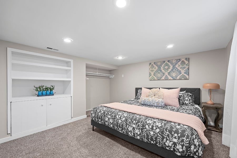 Bedroom #3-lower/basement level.