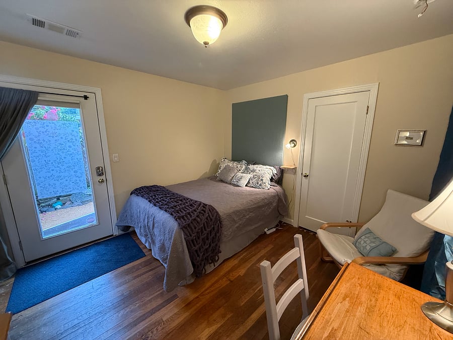 main room, door to walk-in closet