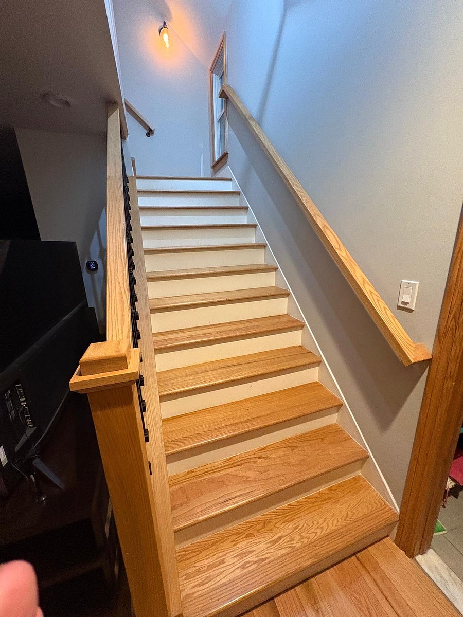 Solid Oak staircase 