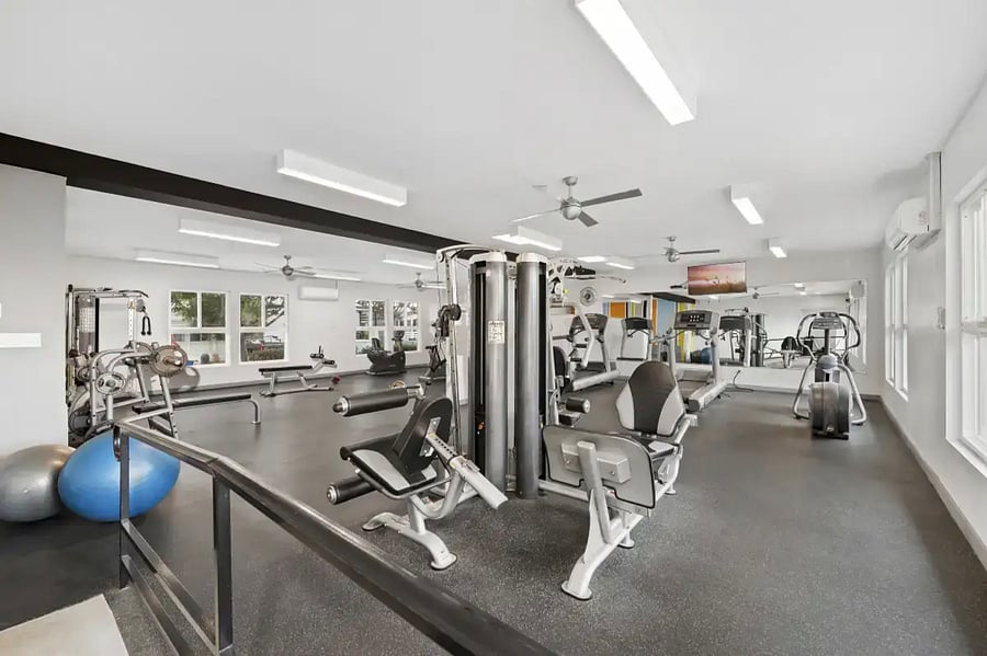 Newly renovated gym
