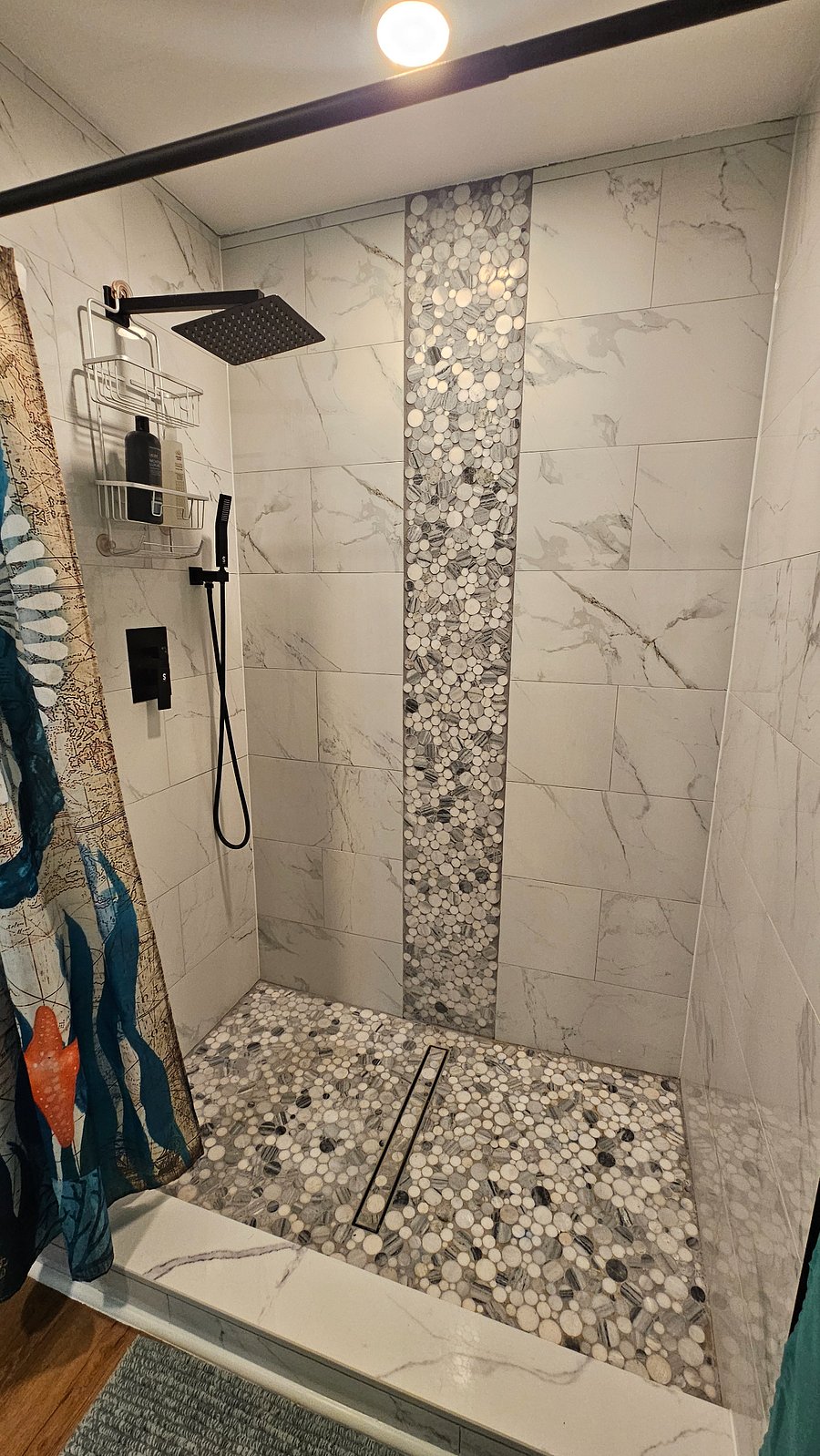 Front bathroom, rain shower