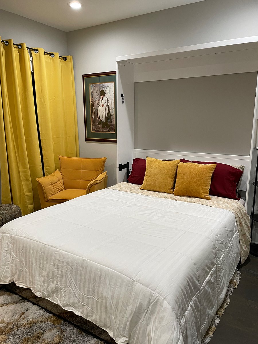 Queen Murphy Bed in combo office.