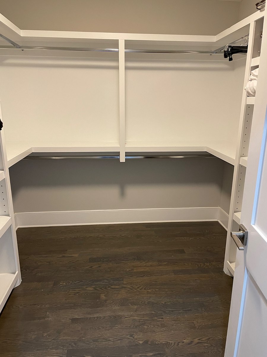 Extra large walk in closet in master suite