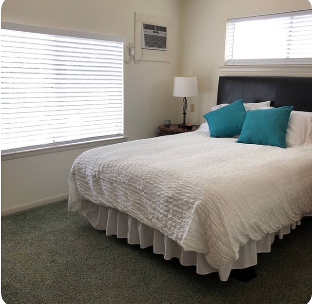 Downstairs bedroom with Queen bed