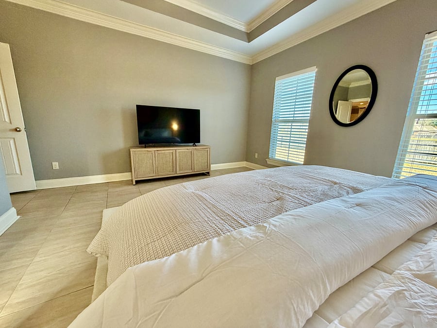 Master bedroom TV