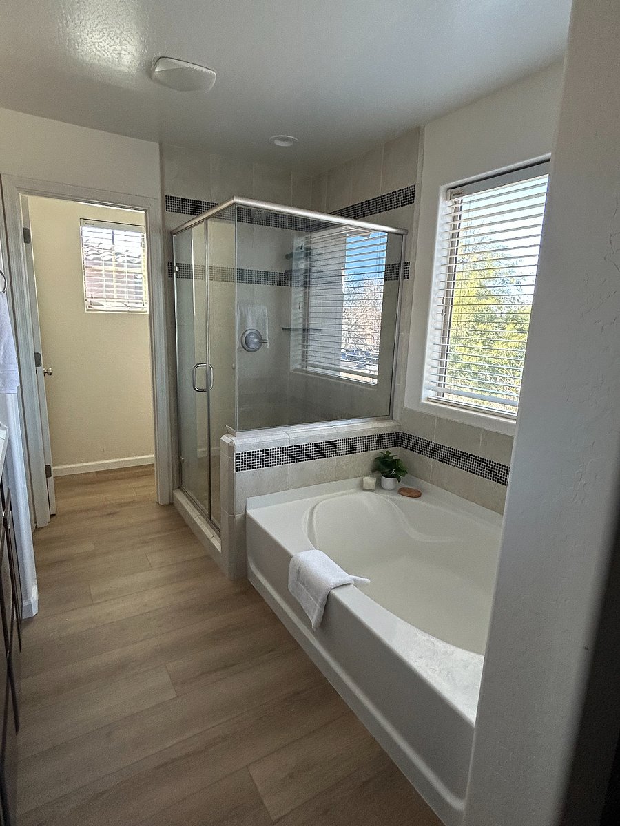 Master bathroom with soaking tub