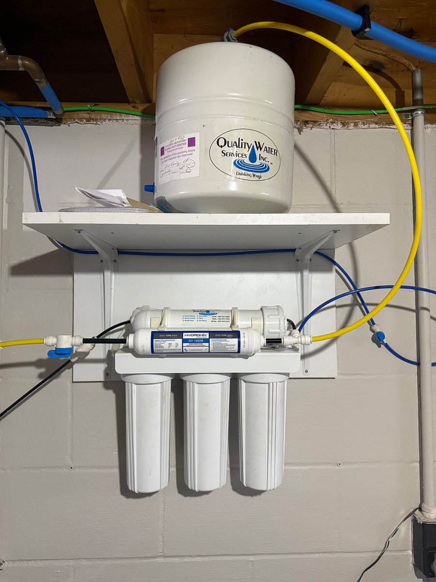Filtered water and osmosis system