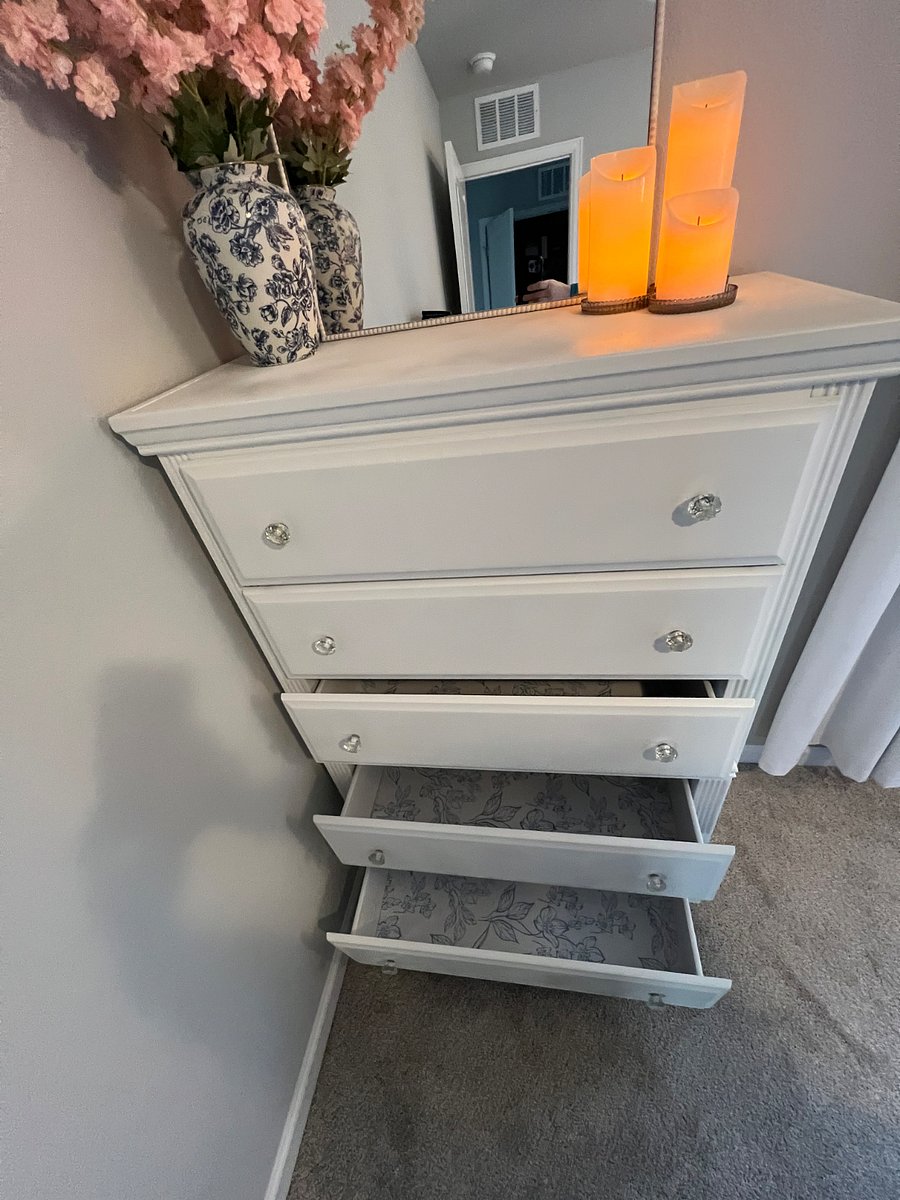 Dresser with plenty of drawer space for clothing.