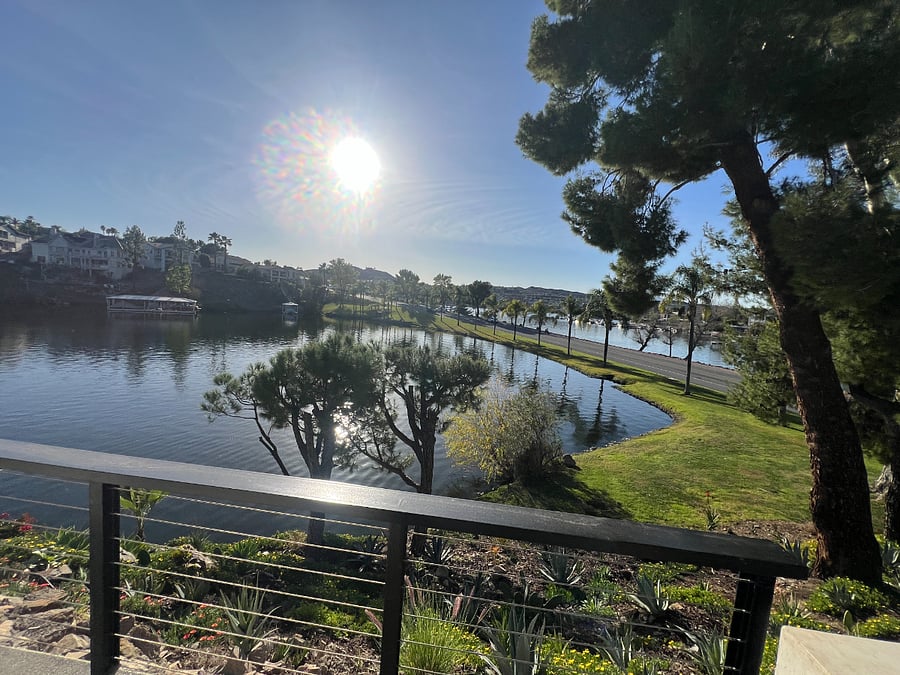 View of the lake
