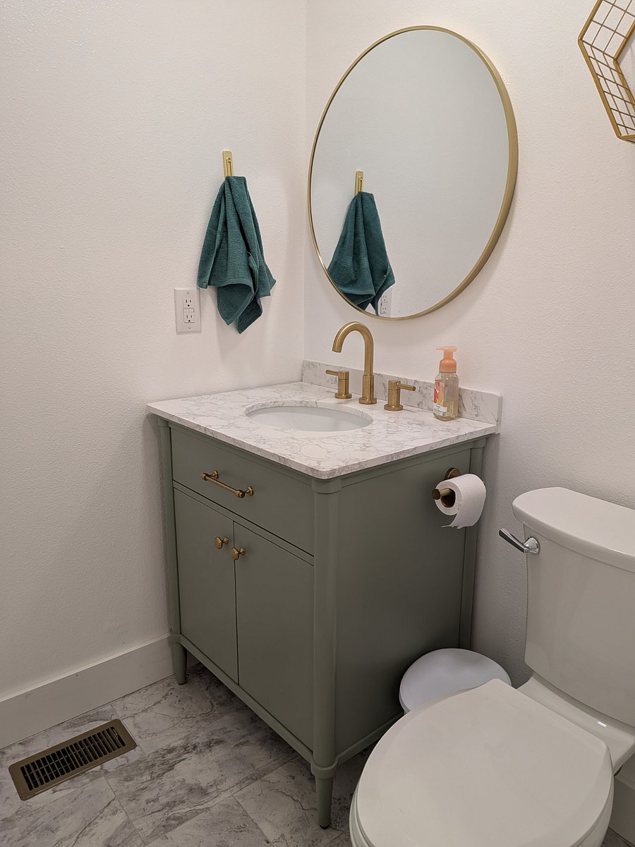 Half bath on the 1st floor