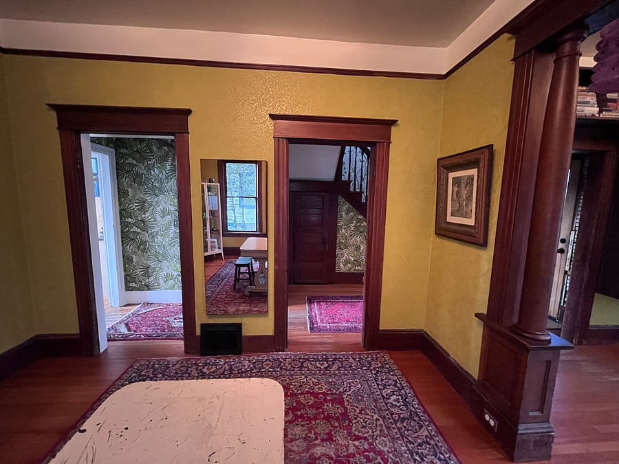 Dining Room and Lululemon Mirror 