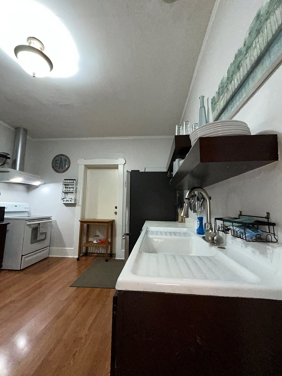 Kitchen located downstairs