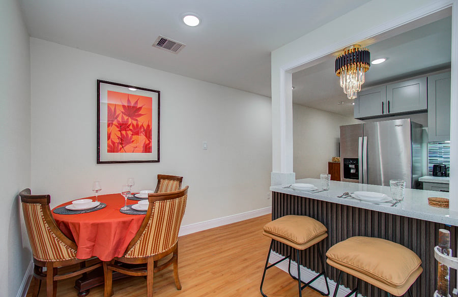 Cozy dining nook