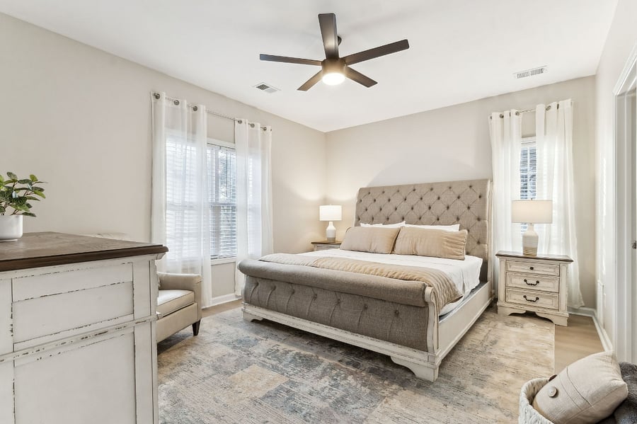 Primary King Bedroom located on first floor with en suite bathroom